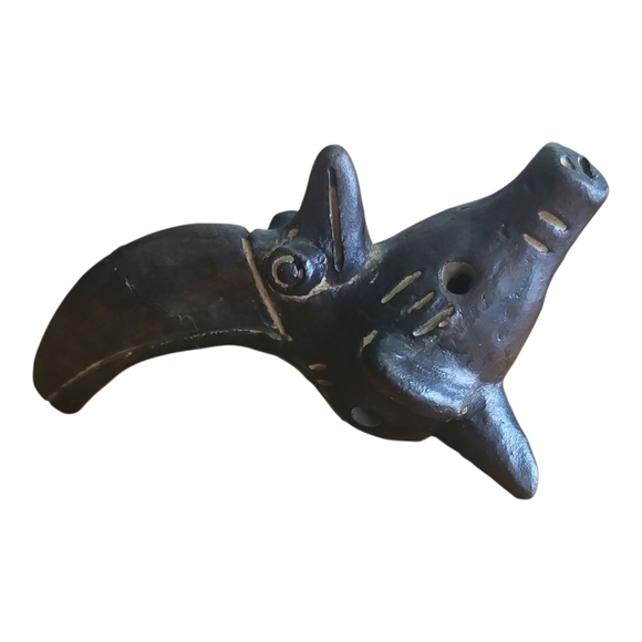Vintage Clay Tucan Ocarina - Picture 7 of 7